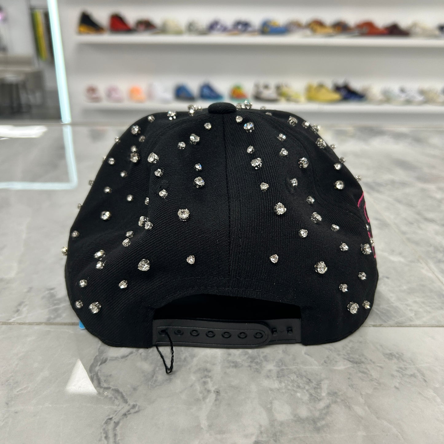 Retrovert Black Embelished Sox Hat