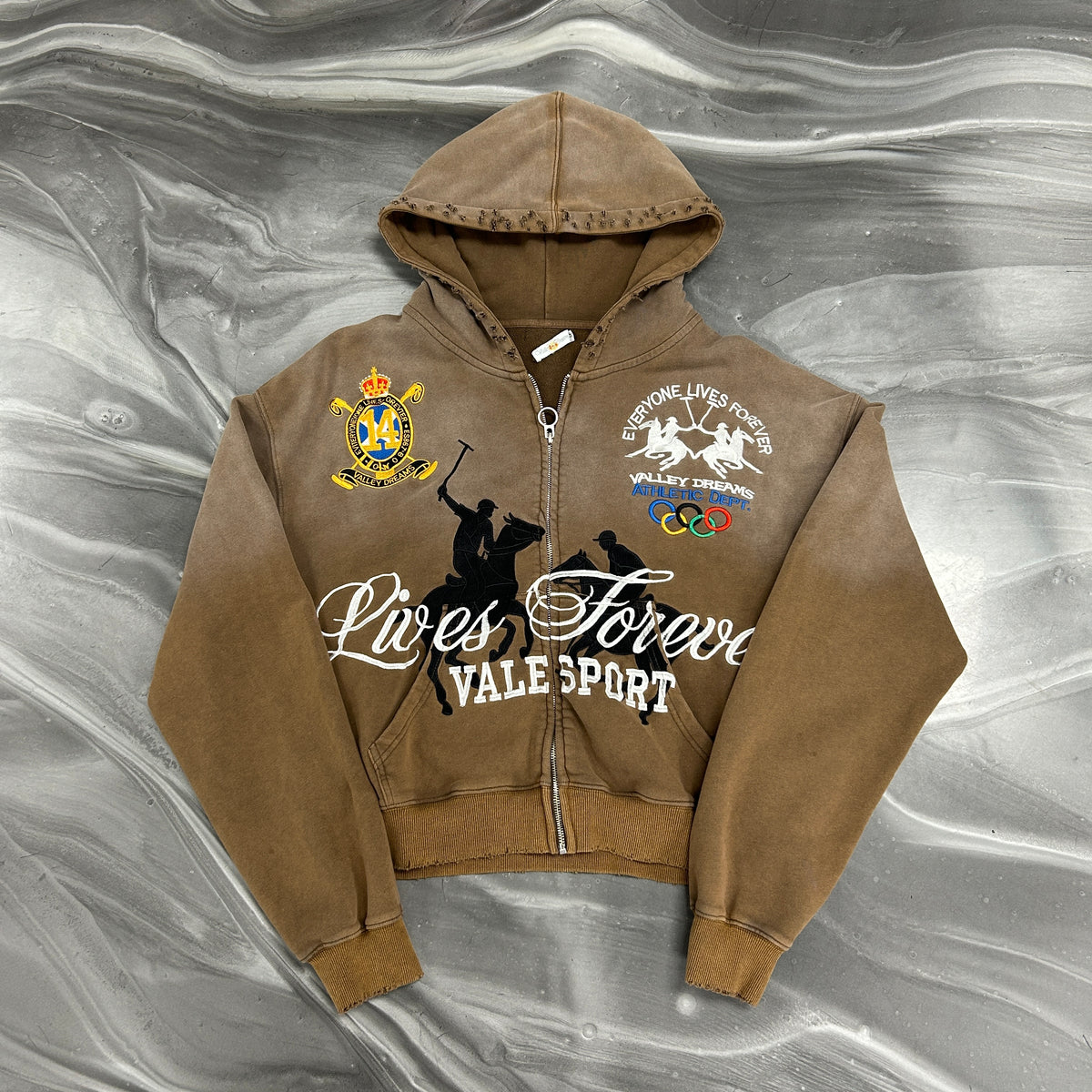 Vale Forever Vanderbilt Zip Up Brown