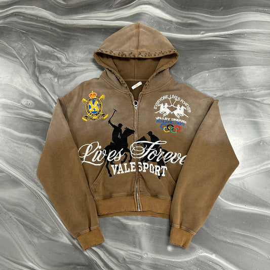 Vale Forever Vanderbilt Zip Up Brown