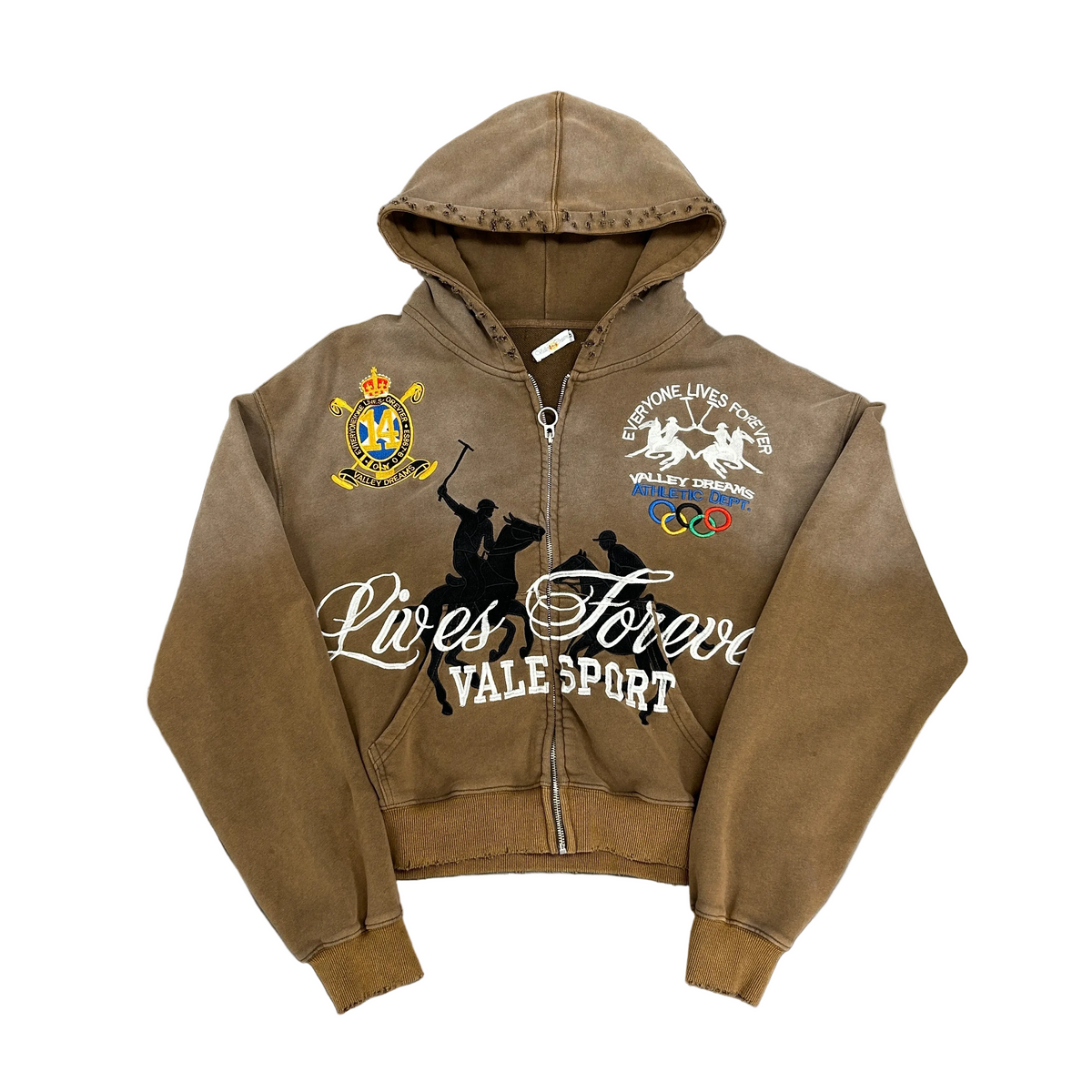 Vale Forever Vanderbilt Zip Up Brown