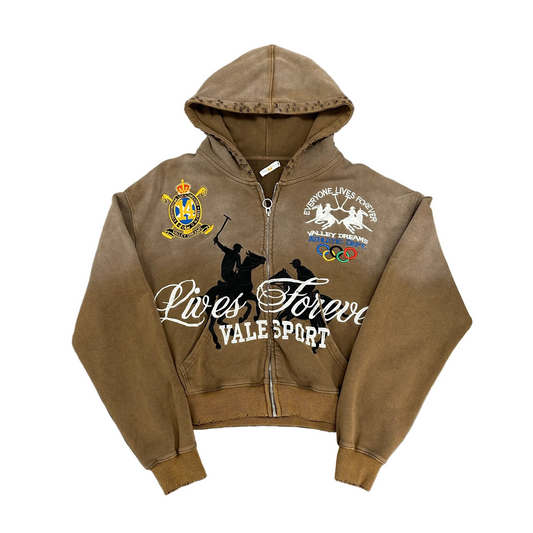 Vale Forever Vanderbilt Zip Up Brown