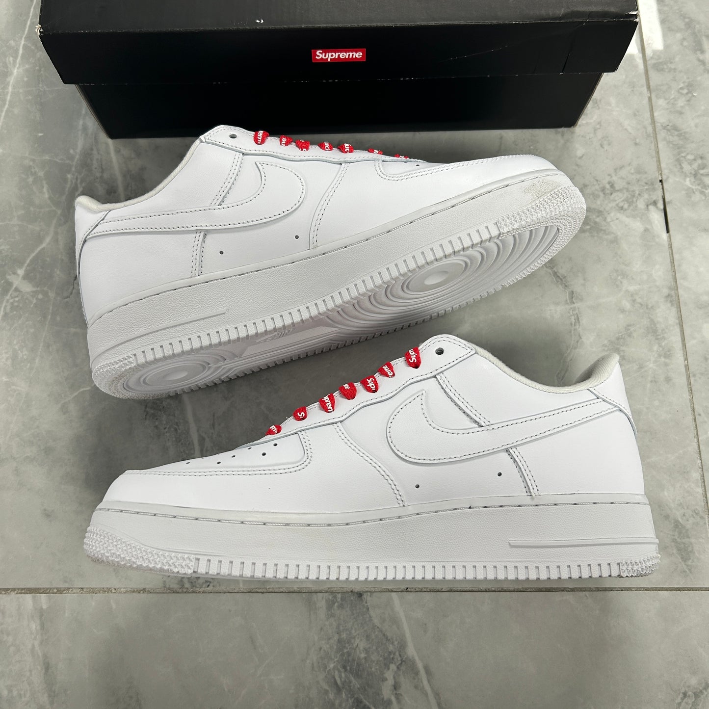 Nike Air Force 1 Low Supreme White (USED)