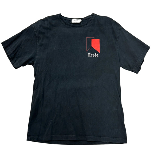 Rhude Track Logo Tee Black