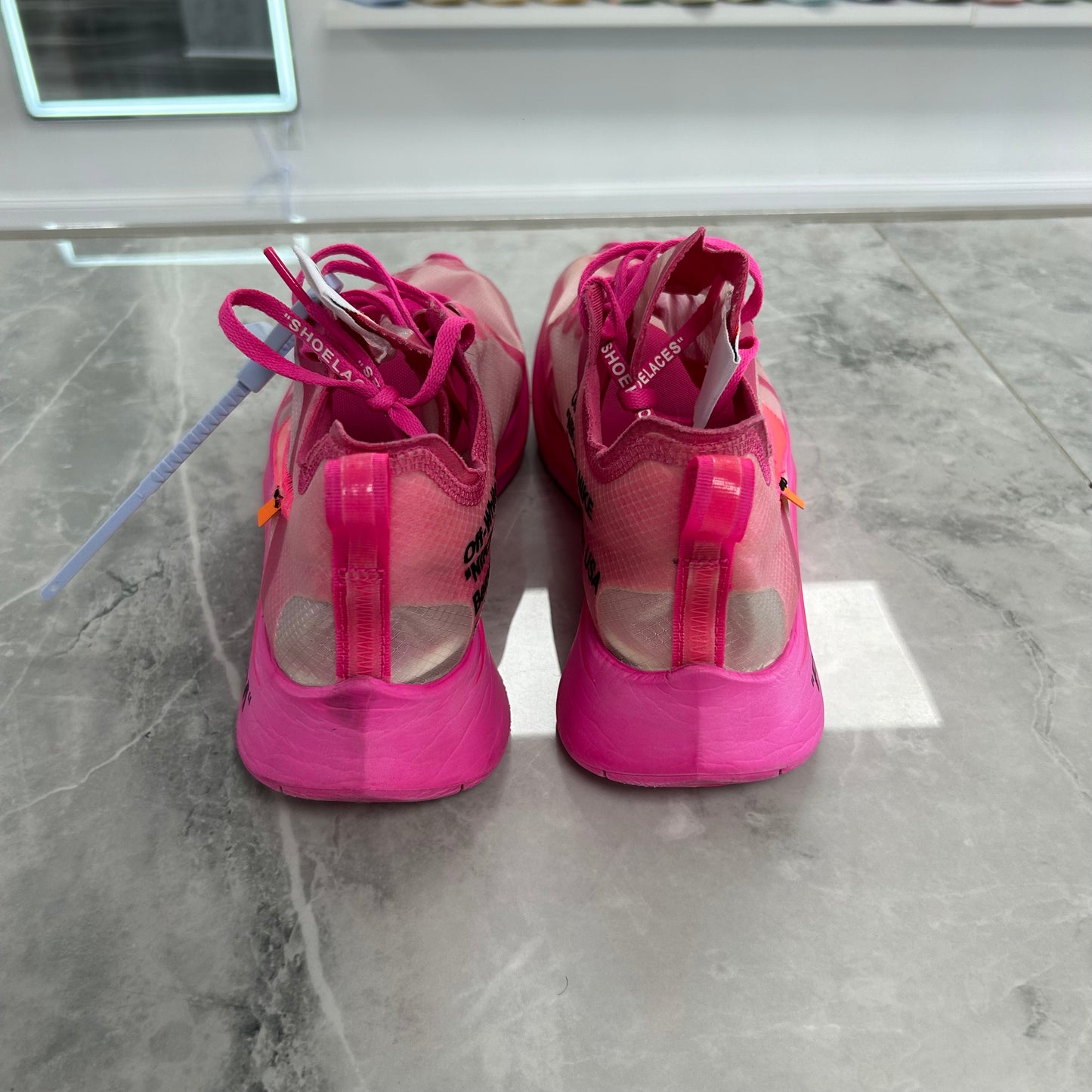 Nike Zoom Fly Off-White Pink (Used)(No Box)