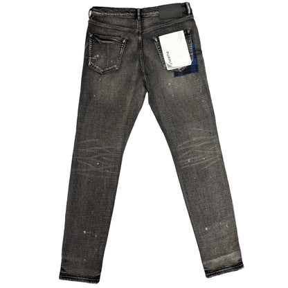 Purple Brand Grey Wash Plaid Patch P001 Skinny Jeans