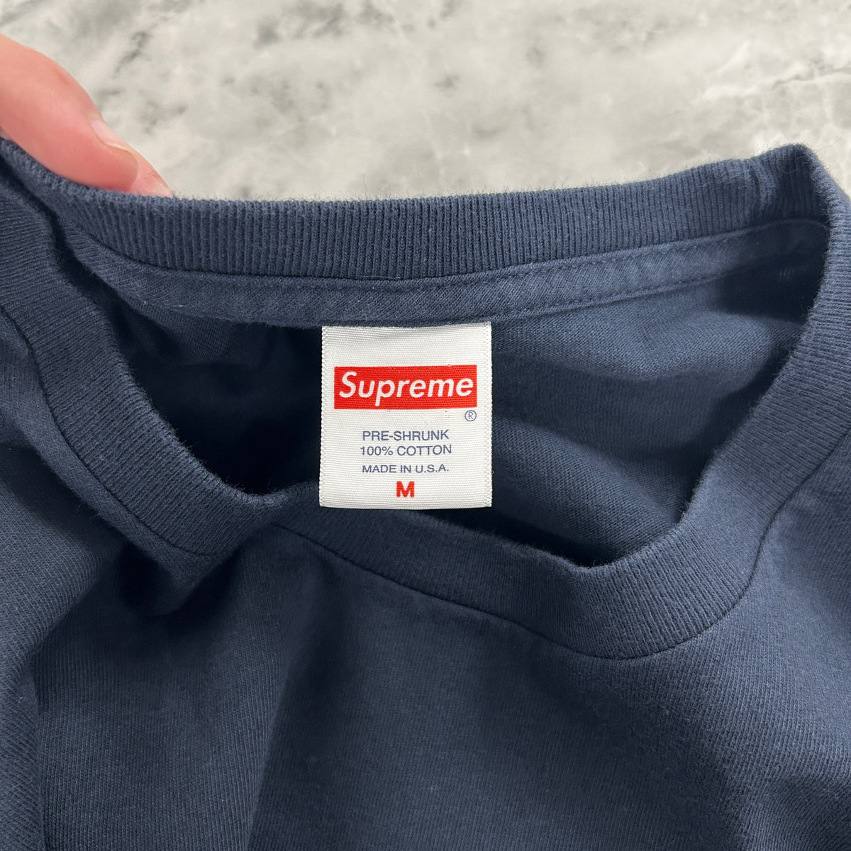 Supreme Box Logo Tee Navy