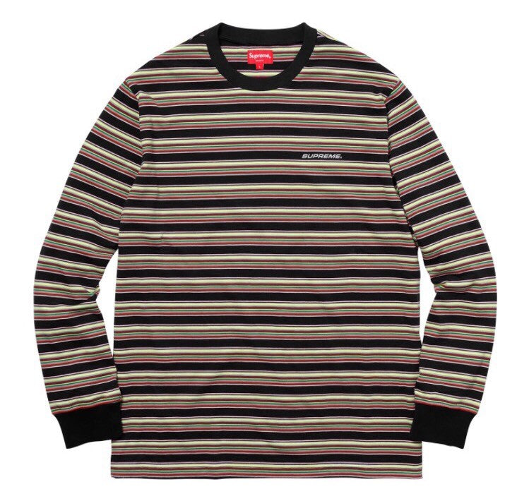 Supreme Multi Stripe L/S Top