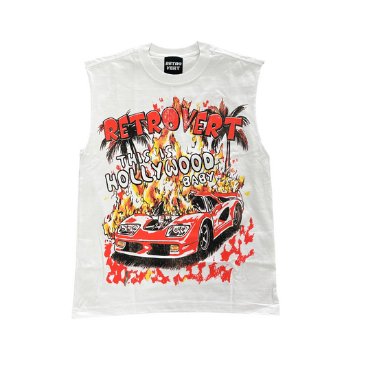 Retrovert Red Hollywood Cutoff Tee