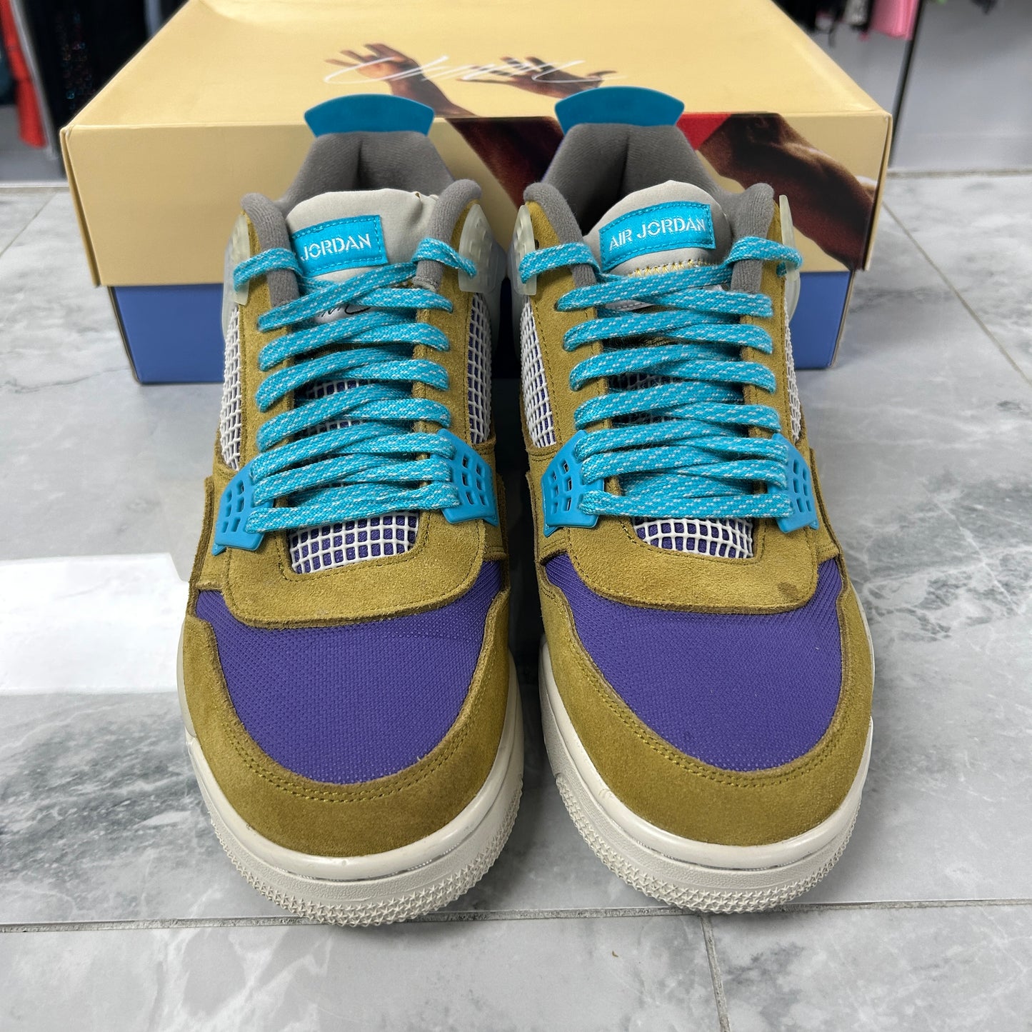 Jordan 4 Retro SP 30th Anniversary Union Desert Moss (USED)