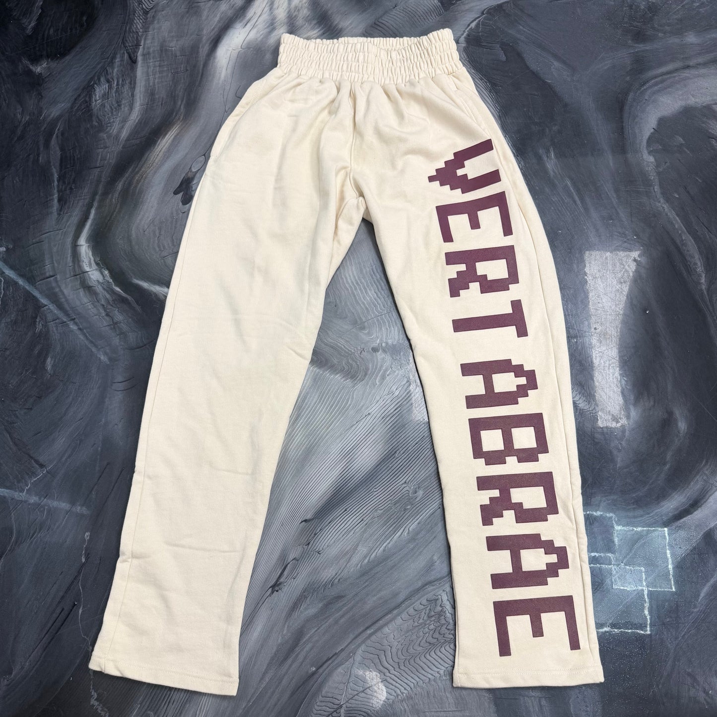 Vertebrae Logo Cream Sweatpants
