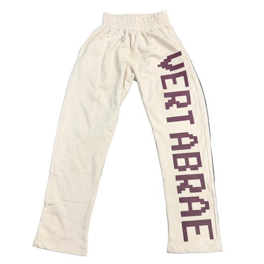 Vertebrae Logo Cream Sweatpants