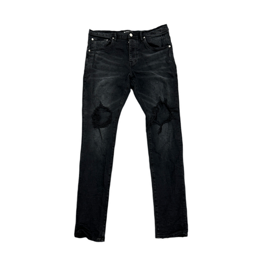 Purple Brand P002 Black Ripped Jeans