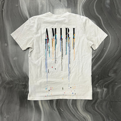 Amiri Paint Logo White Tee