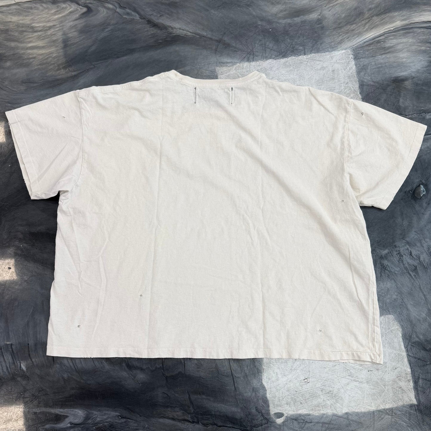 Paly Hollywood Dying Rhinestone Tee White