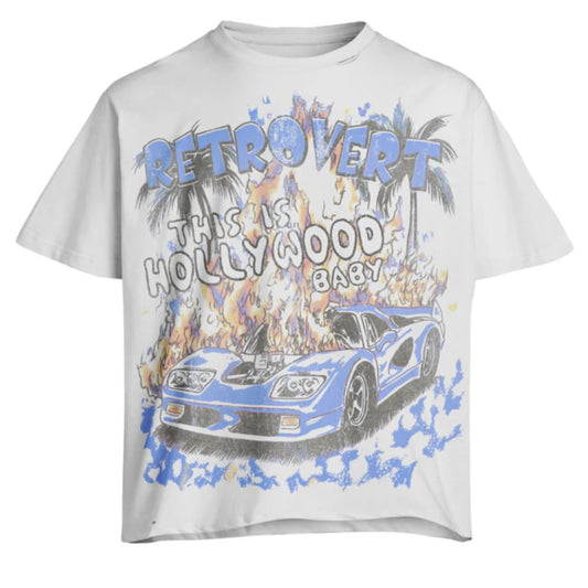 Retrovert Blue Hollywood Tee