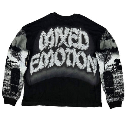 Mixed Emotions Black Tombstone Longsleeve Tee