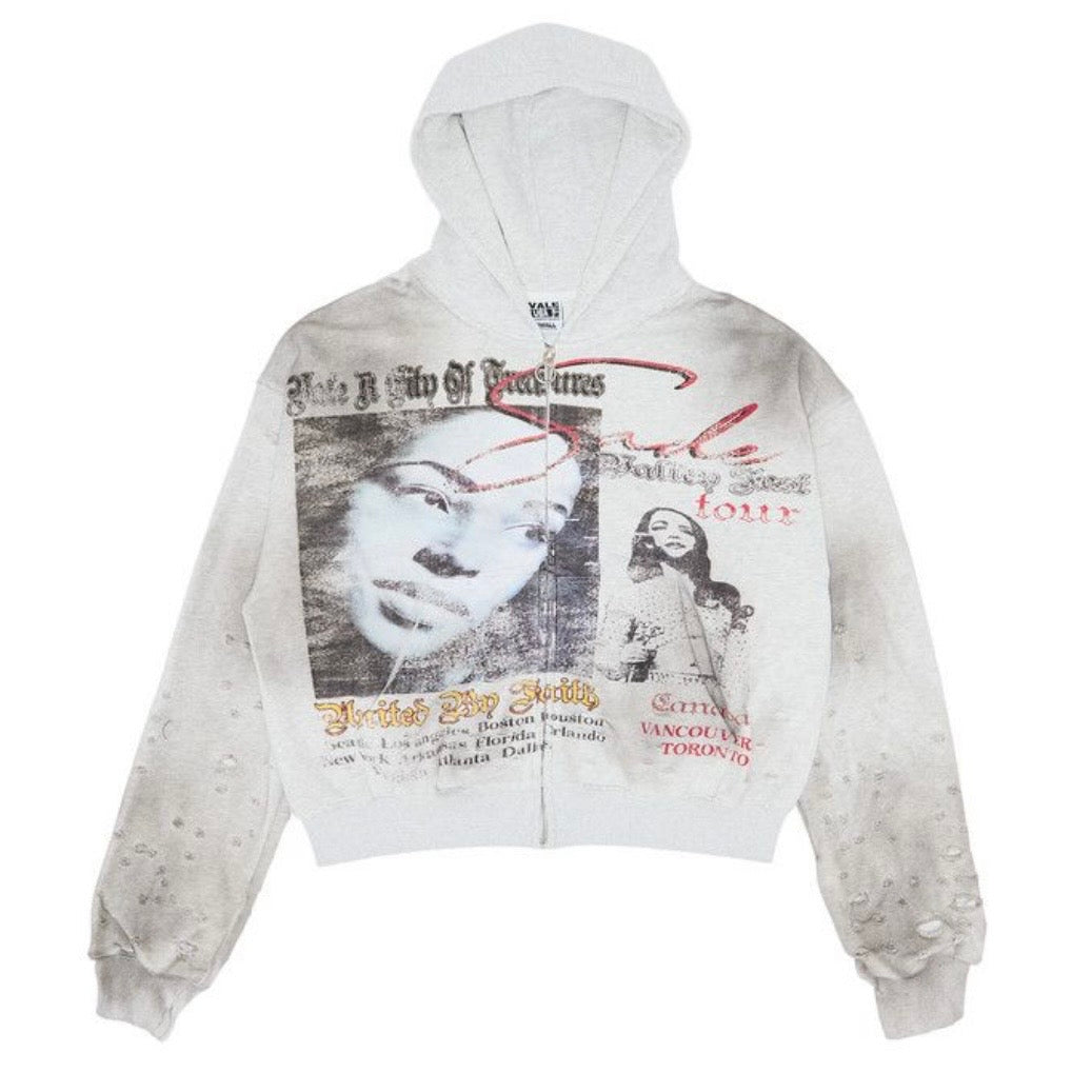 Vale Forever Valley Fest Zip Up Hoodie Grey