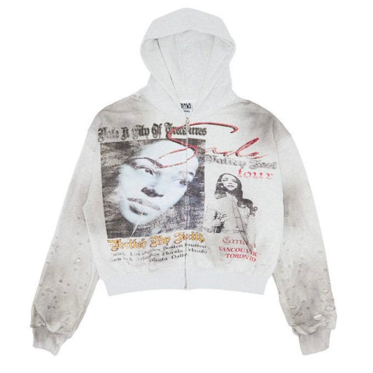 Vale Forever Valley Fest Zip Up Hoodie Grey