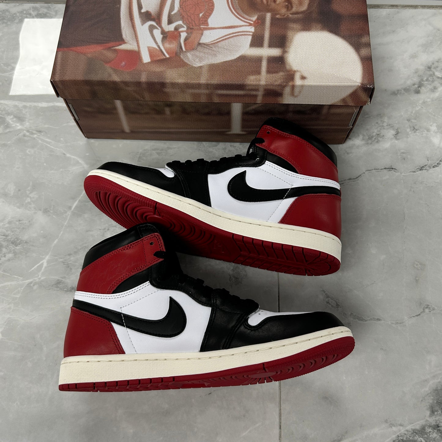Jordan 1 Retro High OG Black Toe Reimagined (USED)