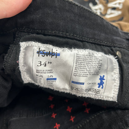 Ksubi Van Winkle Laid Back Sting Black Jeans