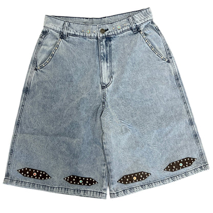 AZVA Big Stud Denim Jorts