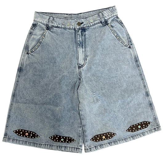 AZVA Big Stud Denim Jorts