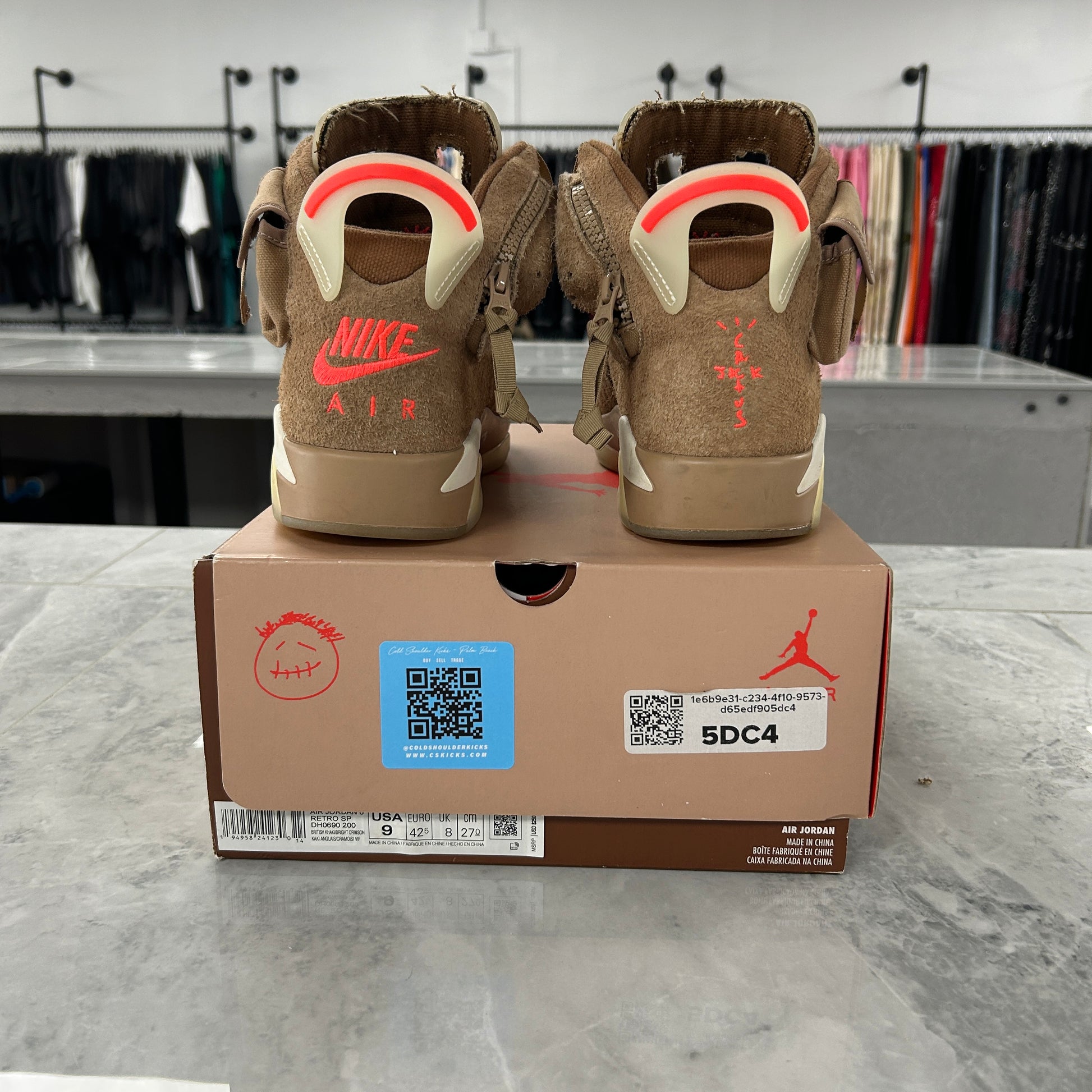 Air Jordan 6 Retro x Travis Scott British Khaki — view 5