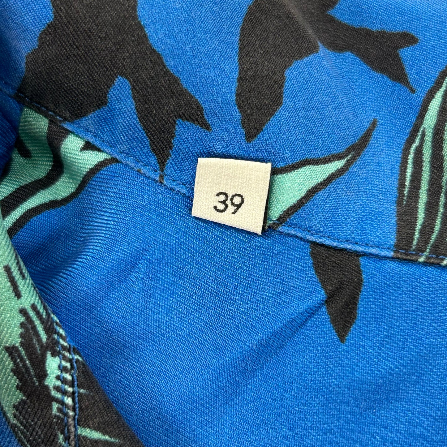 Givenchy Silk Printed Shirt Blue