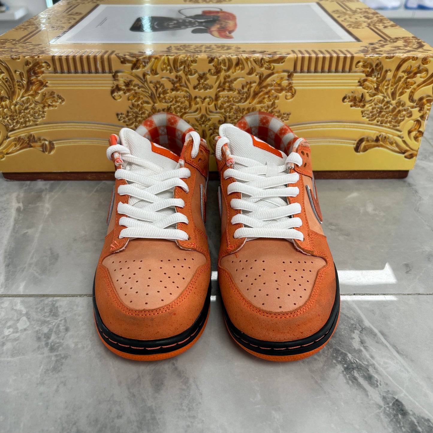 Nike Dunk Low SB Concepts Orange Lobster Special Box (USED)