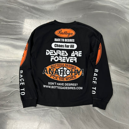 Bottega Desires Race To Desires Longsleeve Tee Black