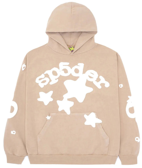 Sp5der Beluga Hoodie Sand