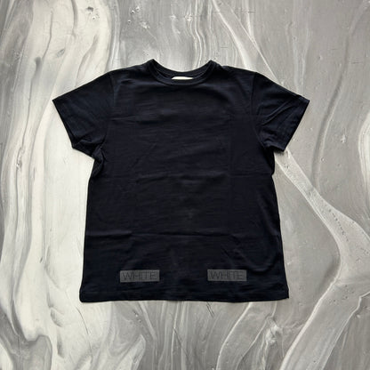 Off White Orange Velvet Logo Tee