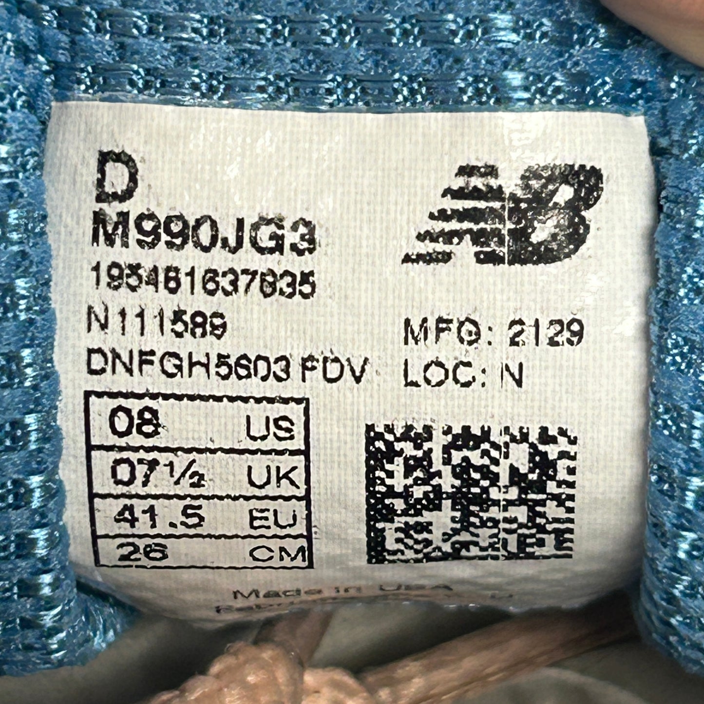 New Balance 990v3 MiUSA Joe Freshgoods Outside Clothes (USED)