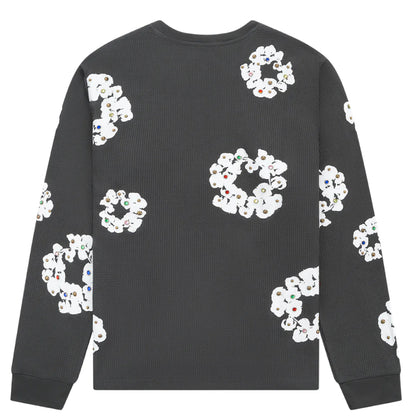 Denim Tears Rhinestone Cotton Wreath Thermal Vintage Black