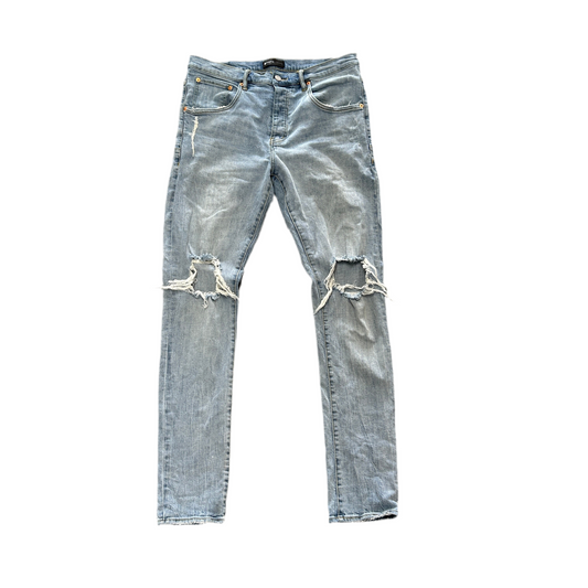 Purple Brand P002 Light Blue Ripped Jeans