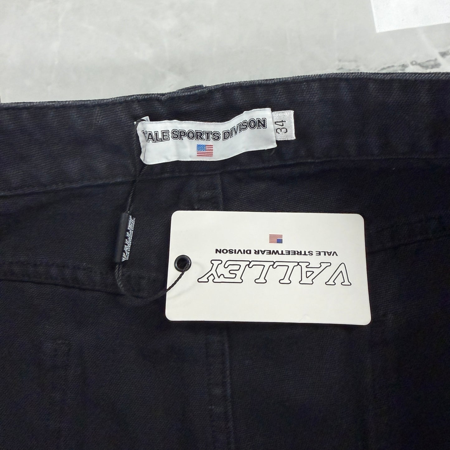 Vale Forever 1980s Painters Baggy Pants Black