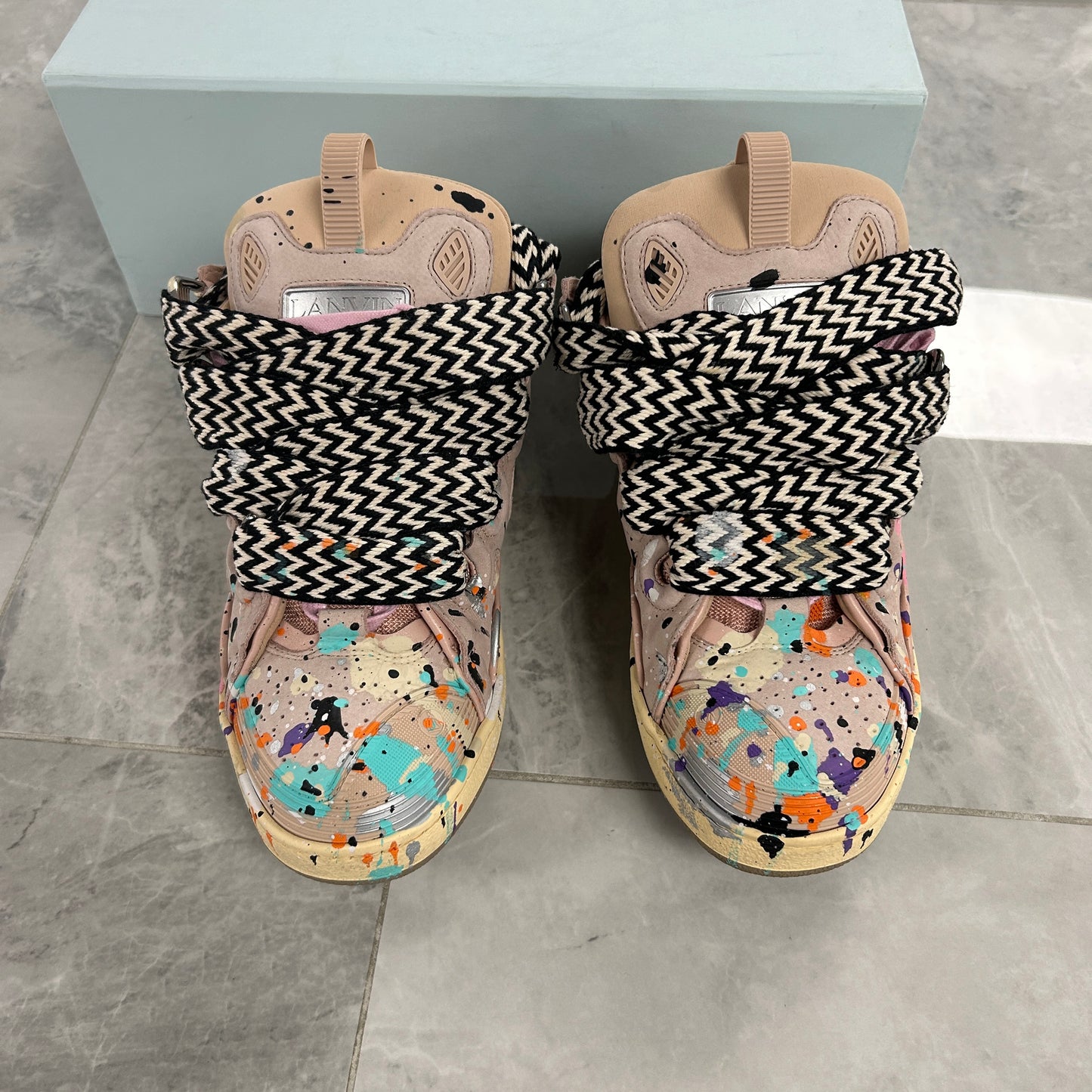 Lanvin Leather Curb Gallery Dept. Pale Pink Multi (USED)