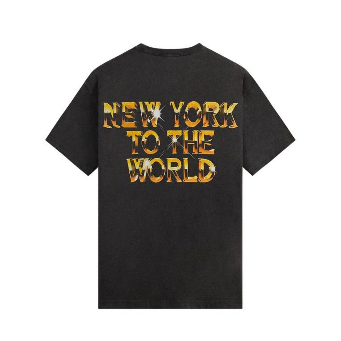 Kith For The New York Knicks Gold Vintage Jones Tee Black