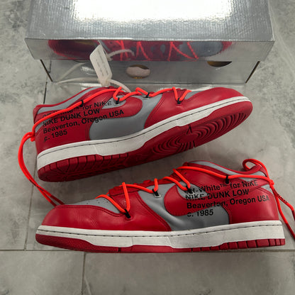 Nike Dunk Low Off-White University Red - view 3