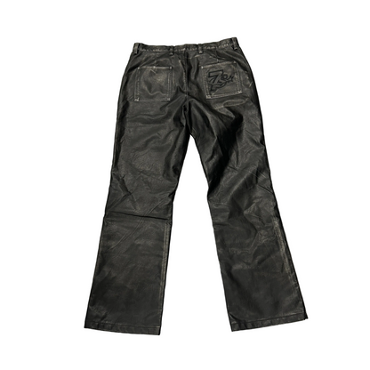 Triple Sevens Black Leather Pants
