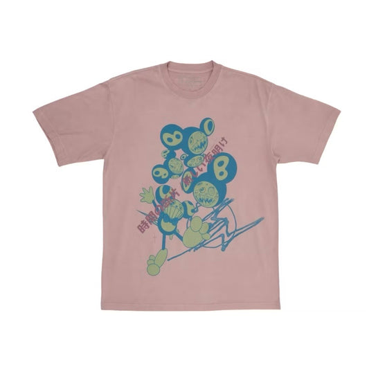 Travis Scott Cactus Jack x Murakami Dawn Tee in pink