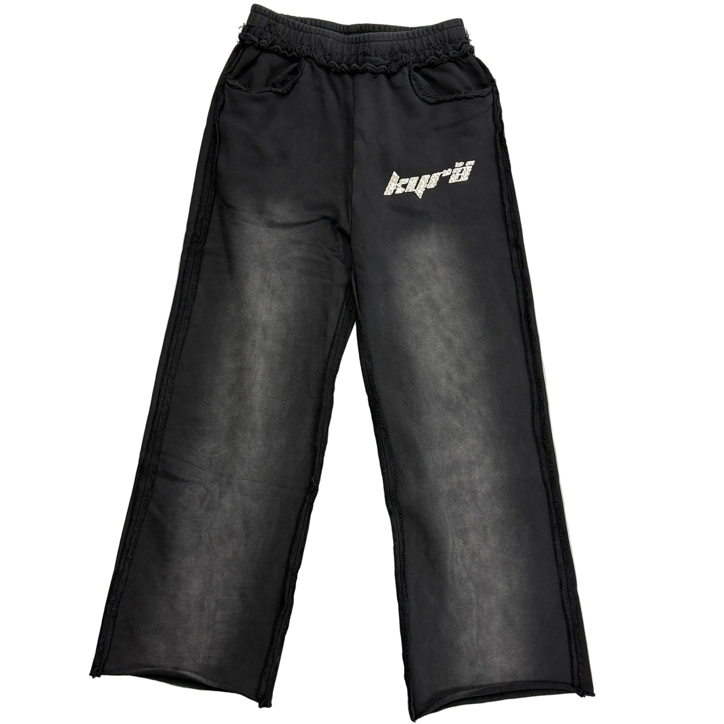 KYRA Diamond Logo Sweatpants Black