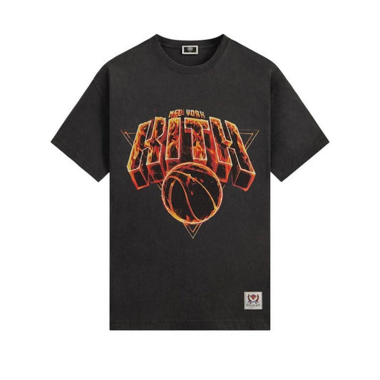 Kith For The New York Knicks Fire Vintage Jones Tee Black
