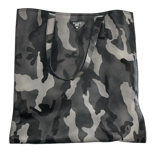Prada Saffiano Camouflage Soft Military Convertible Tote Bag