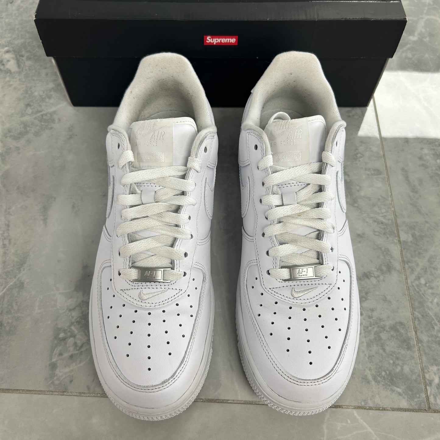 Nike Air Force 1 Low Supreme White (USED)