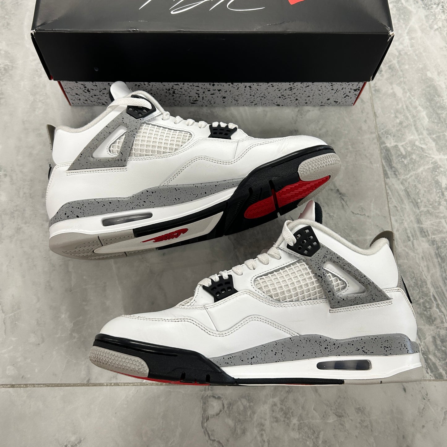 Jordan 4 Retro White Cement (USED)(SZ 11.5M)