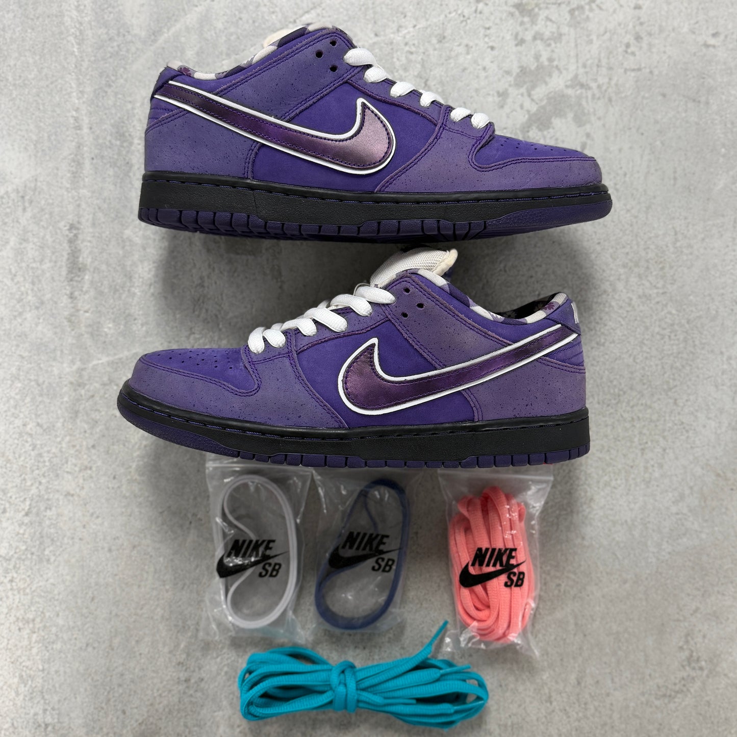 Nike X Concepts SB Dunk Low Purple Lobster (Used)(No Box)