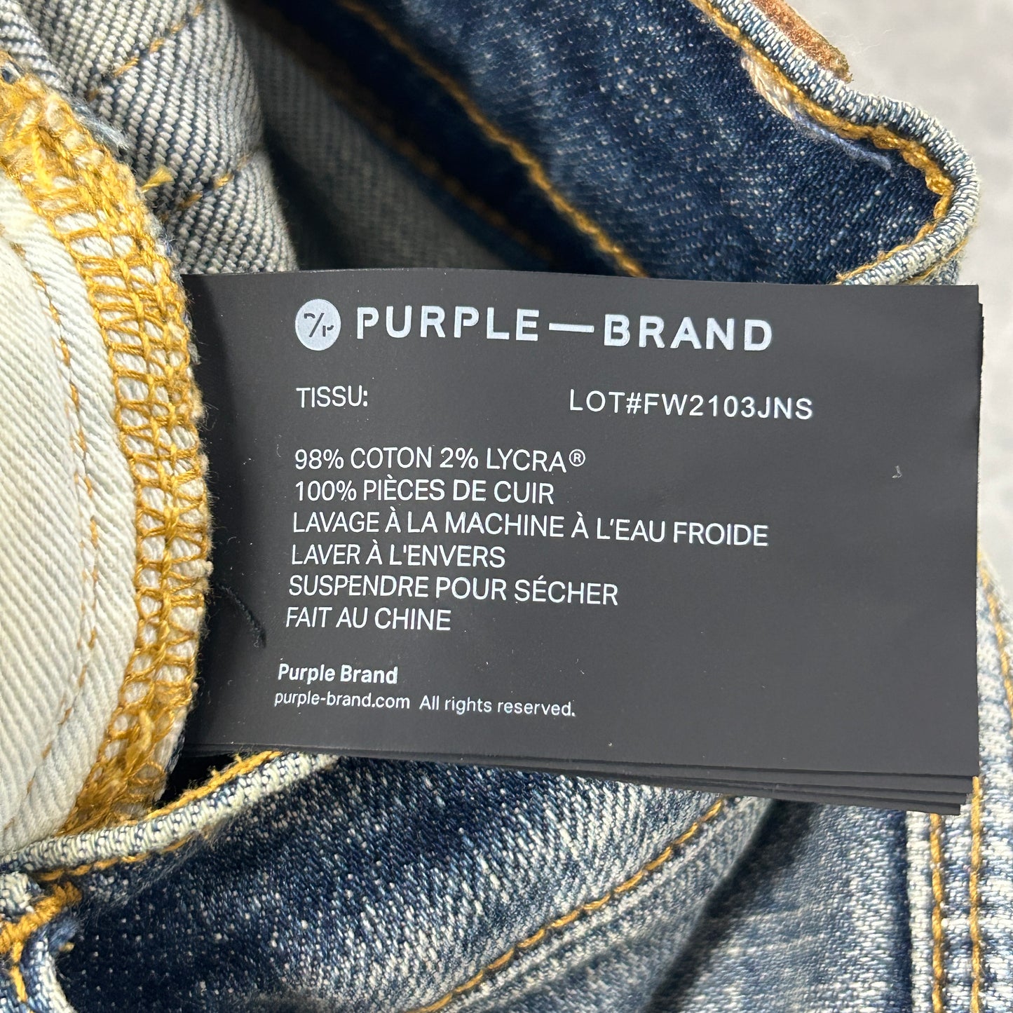 Purple P002 Paint Splatter Jeans
