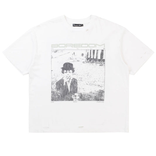 Boredom Kills Purpose Tee White