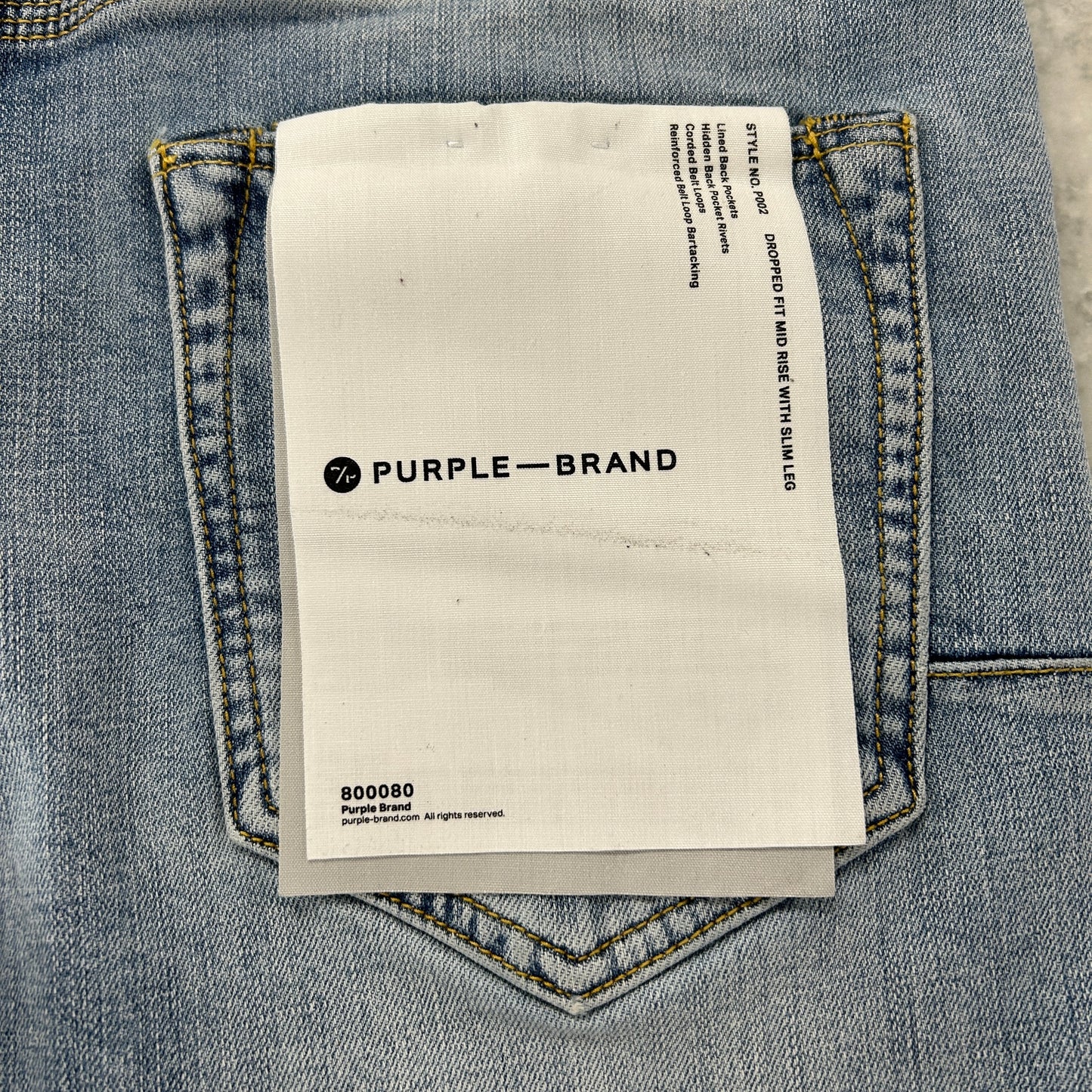Purple Brand Jeans P002 Lightwash Jeans